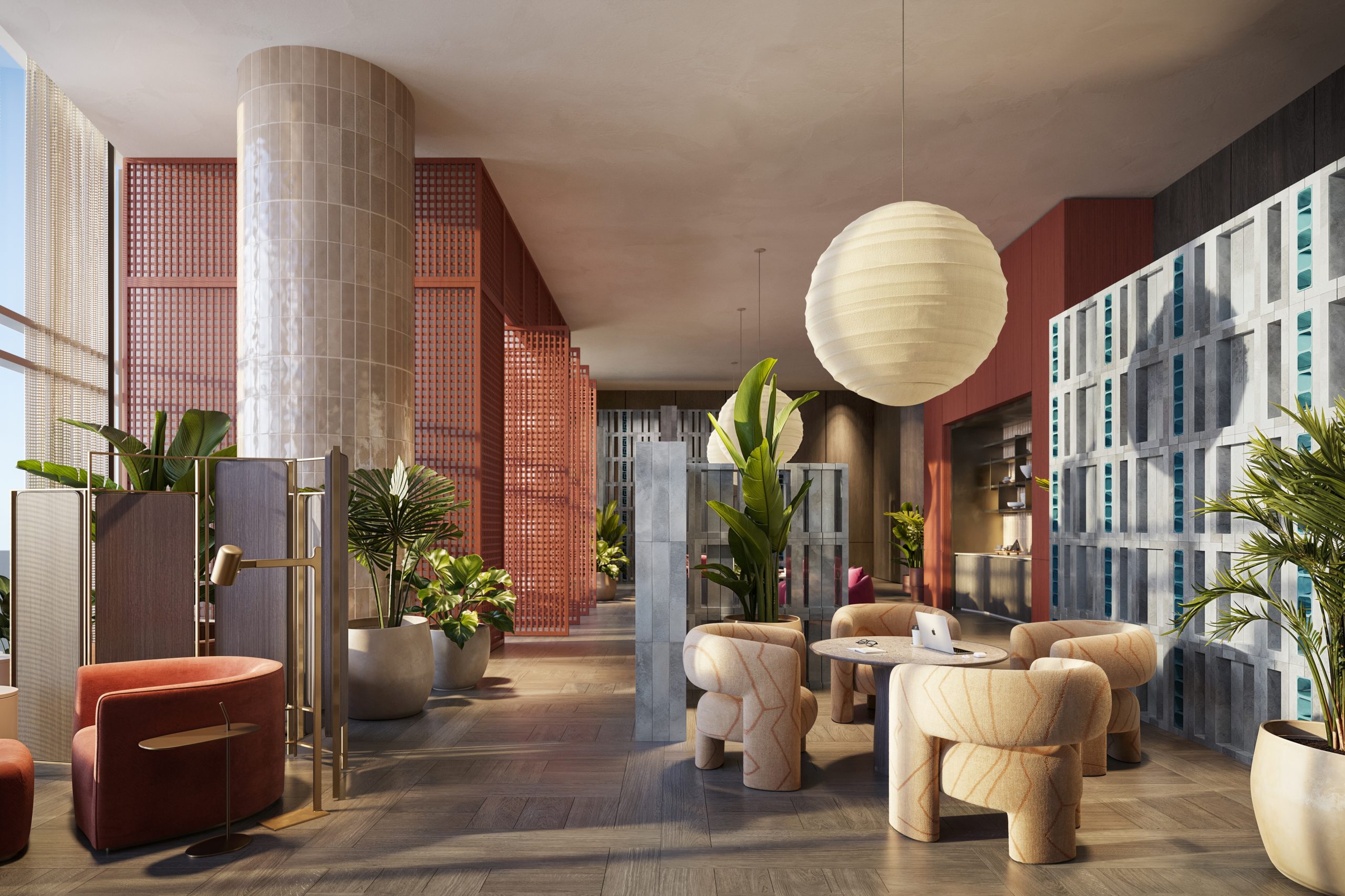 AM31_L5_Coworking_B4 Jean-Georges Miami Tropic Residences Unveils Curated Amenity Spaces, Blending Design and Culinary Artistry
