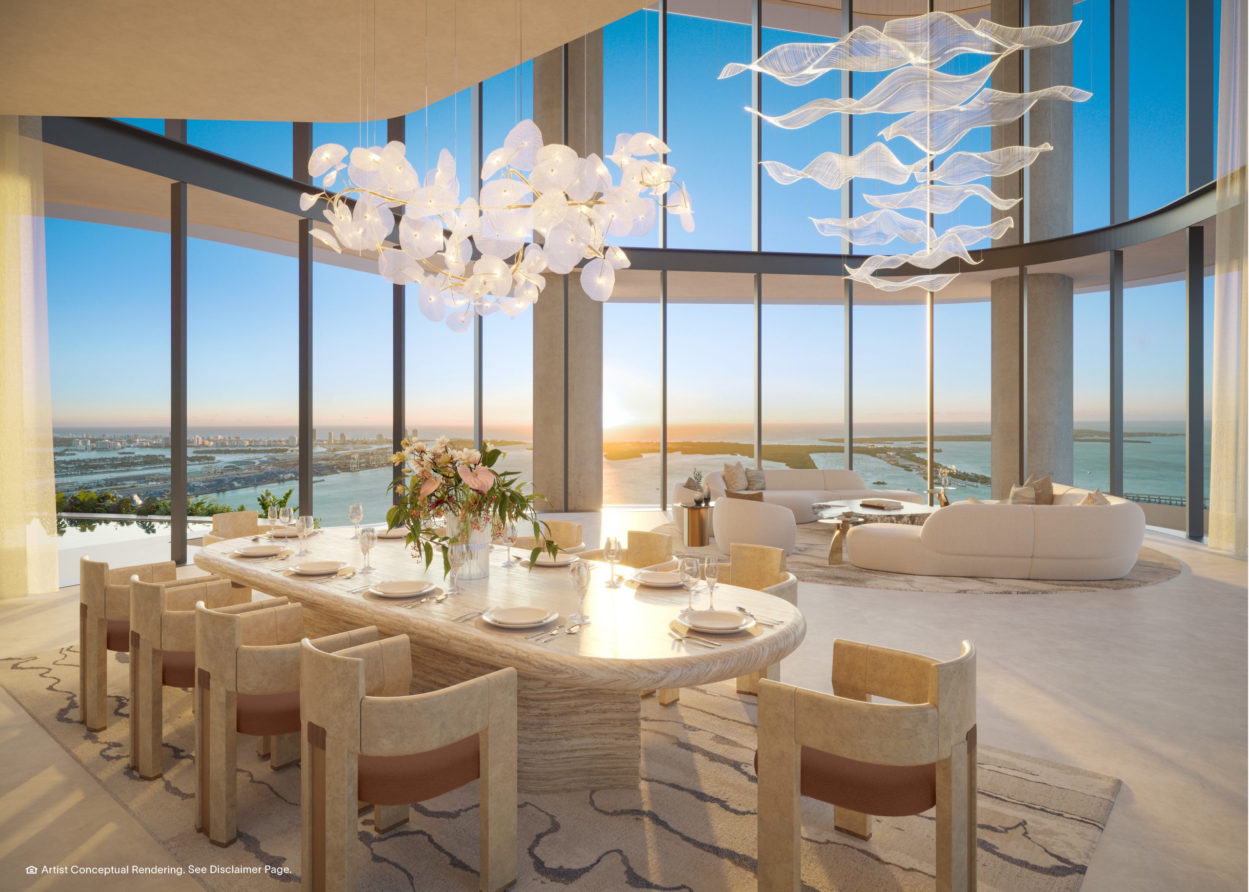 RMOMIA x Harrods Interior Design_FORMAL DINING Swire Properties Announces Ground Breaking Partnership with Harrods at Final Brickell Key Development