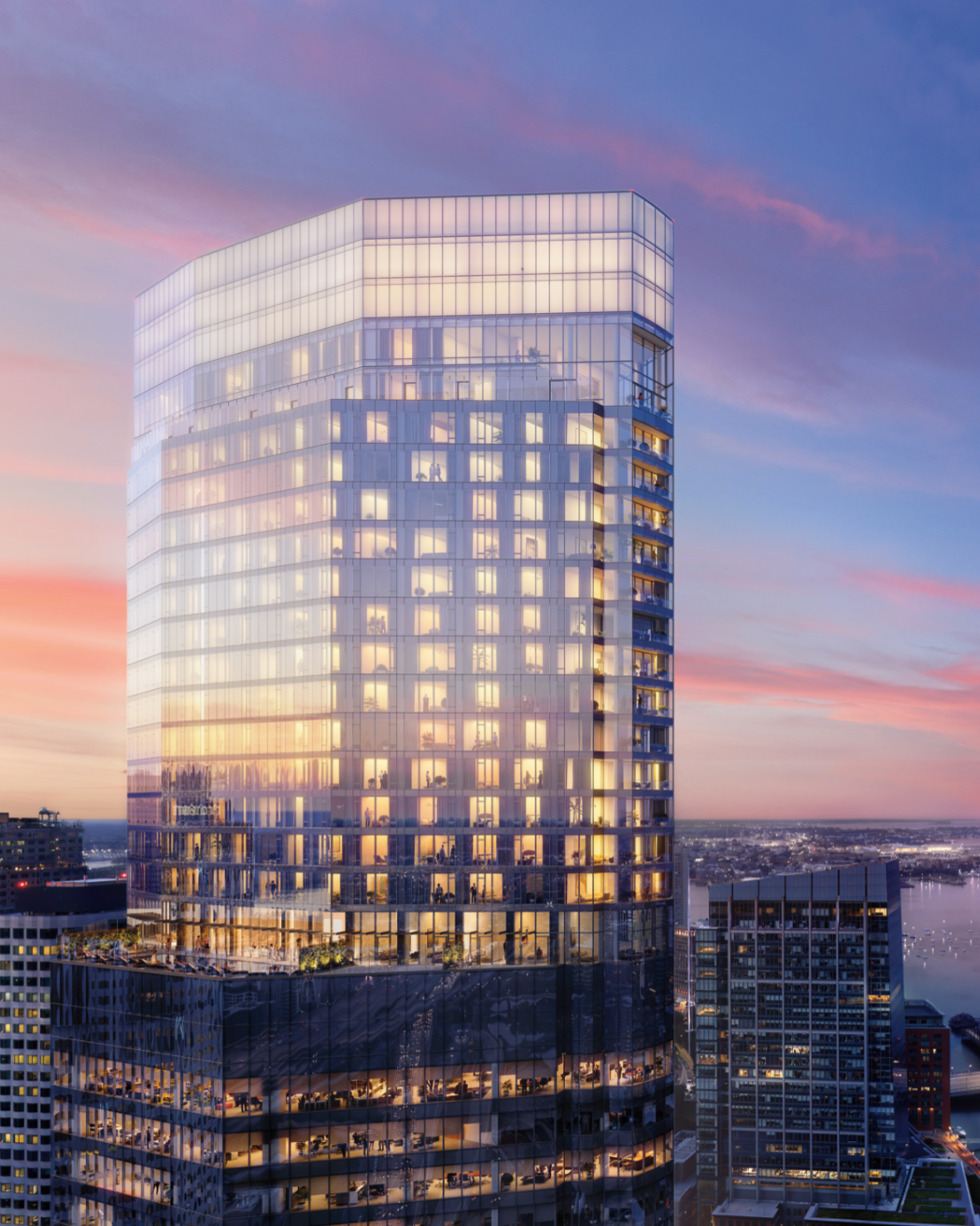 Resi Rendering Ascending Boston: The Ritz-Carlton Residences Herald a New Era of Sky-High Living at South Station Tower