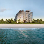 Modern building by the beach - The Delmore by Zahah Hadid