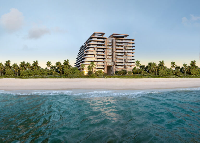 Modern building by the beach - The Delmore by Zahah Hadid