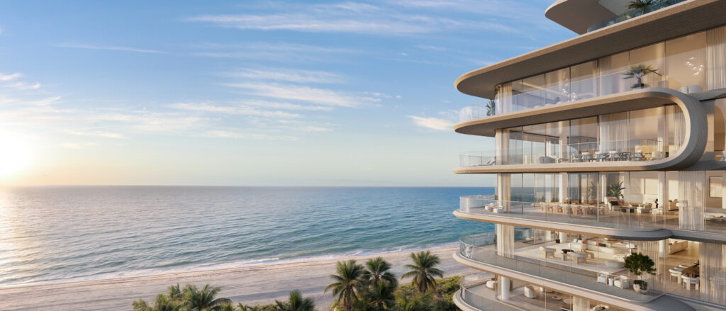 Modern beachfront branded residence building - The Delmore.