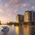 Hero shot from the water of The Ritz-Carlton Residences, Fort Lauderdale Beach
