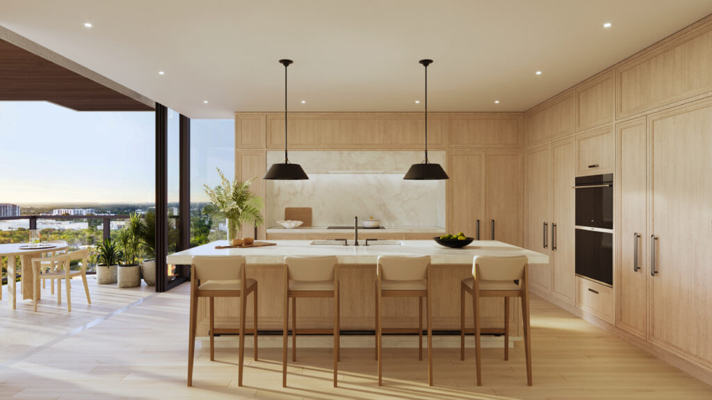 Interior Kitchen at The Ritz-Carlton Residences, Fort Lauderdale Beach