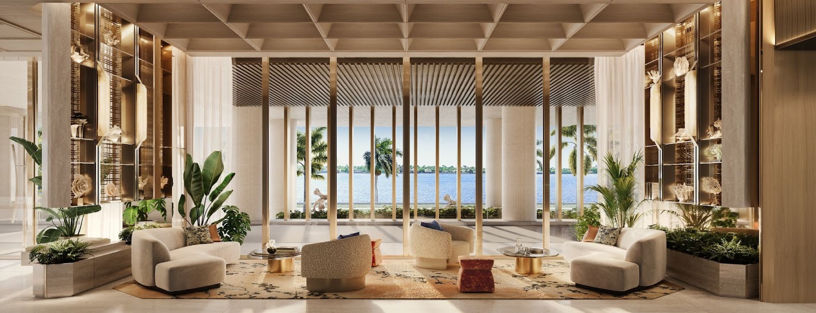 Ritz-Carlton Residences West Palm Beach Sales Gallery An image of the new sales gallery at The Ritz-Carlton Residences, West Palm Beach.