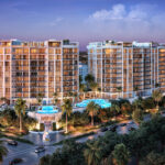 An aerial view of The Ritz-Carlton Residences, Naples bu STOCK Residences which is the first ever Ritz-Carlton Residences for Naples